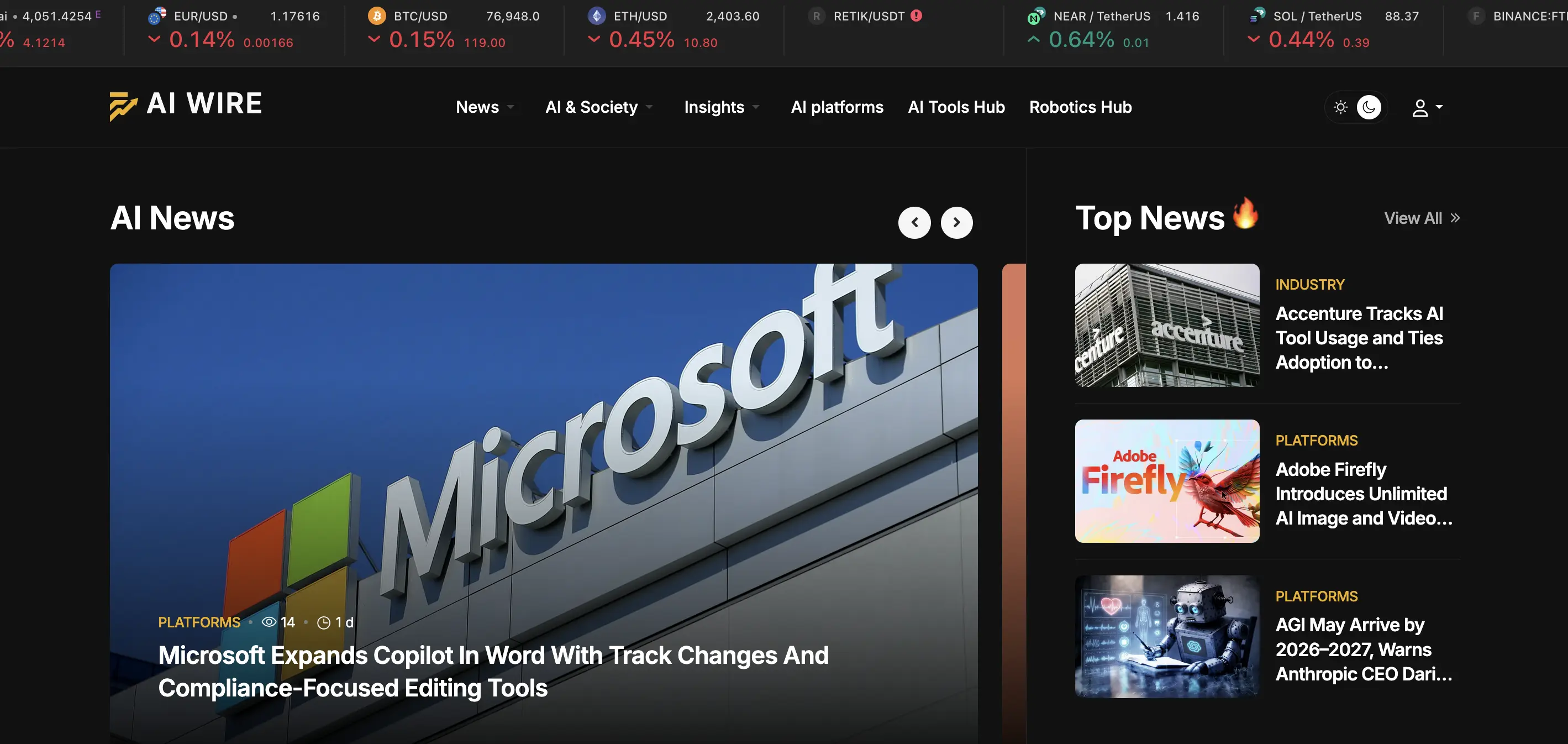 We implemented dark mode on the website