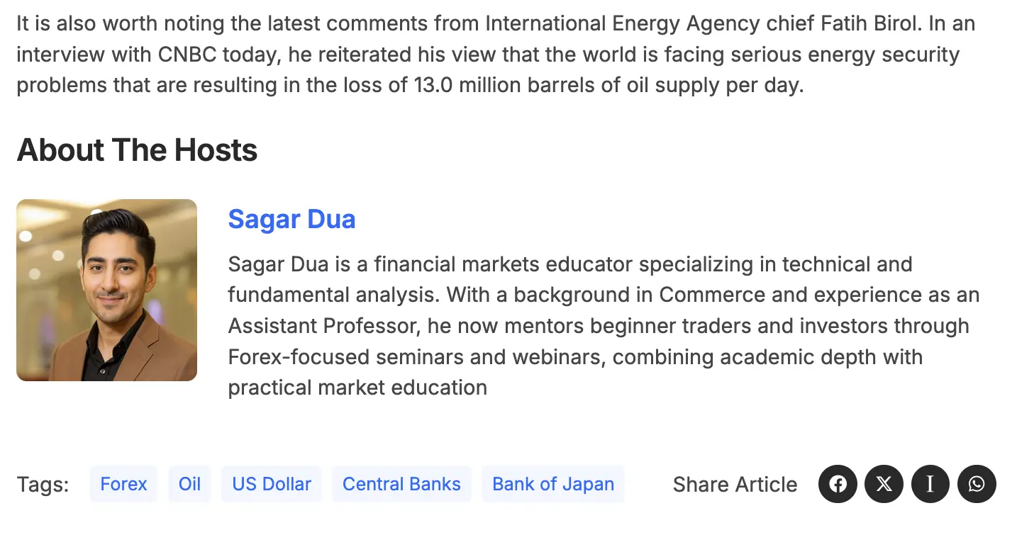 Example of our client foreck.info, where we strengthened expertise signals