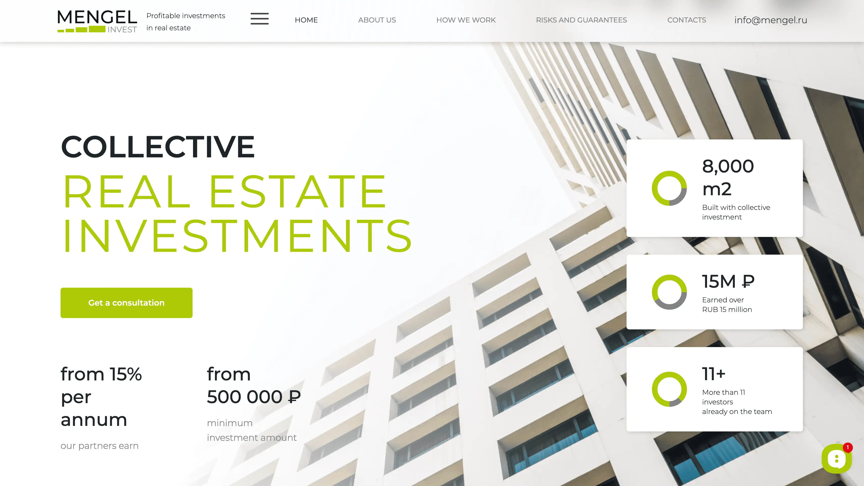 Mengel Website Development for Real Estate and Construction