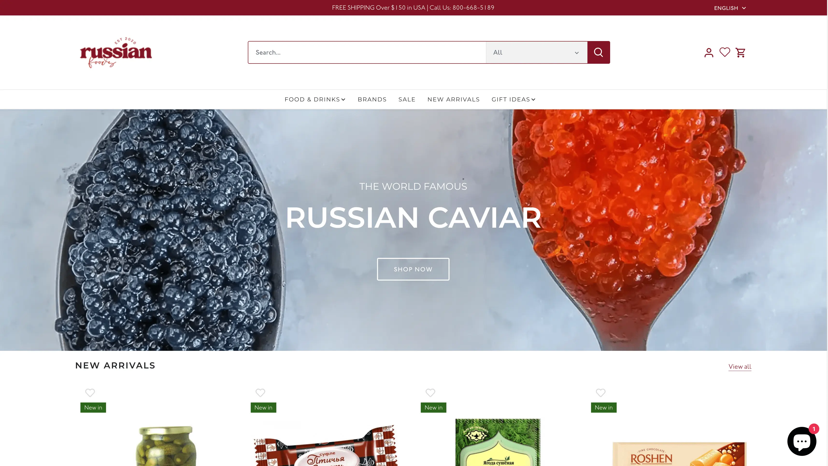 Case Study: Website Development for Russian Foods