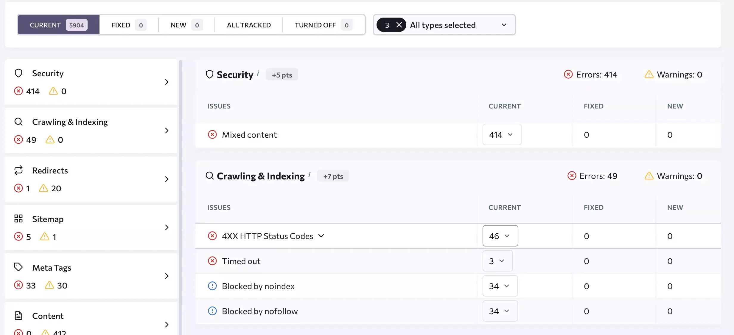 Example from our client decoos.se, a beauty salon in Malmö, showing large-scale website errors
